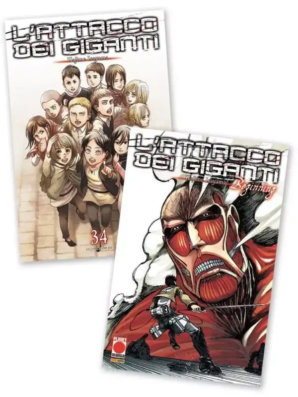 Attack On Titan Volume 34 bundle beginning - ITA