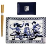 Attack On TItan Mikasa Eren Levi Sushi Set