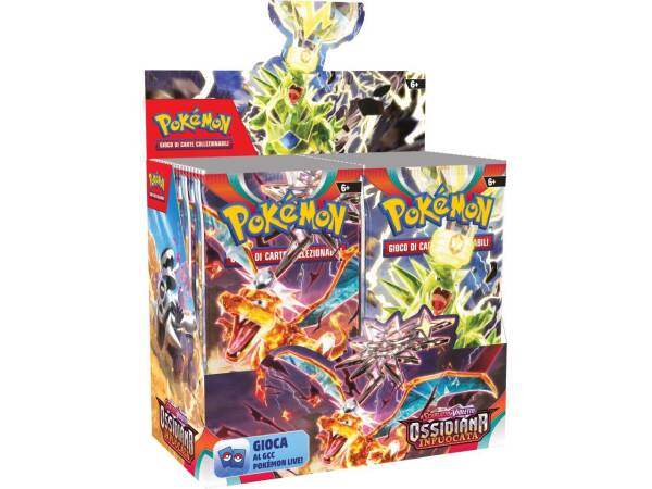 Pokemon Scarlatto & Violetto Ossidiana Infuocata Box 36 Bustine - ITA