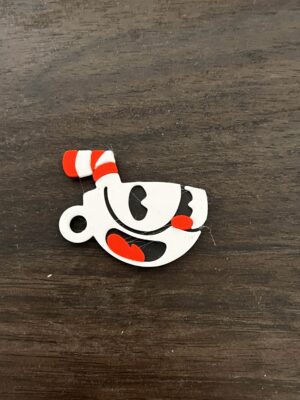 Cuphead keychain