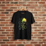 Maglietta Nera Luffy Neon Style – Collab. Grafix on The Road