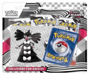 Pokemon collezione con adesivi S&V fuoco bianco ITA