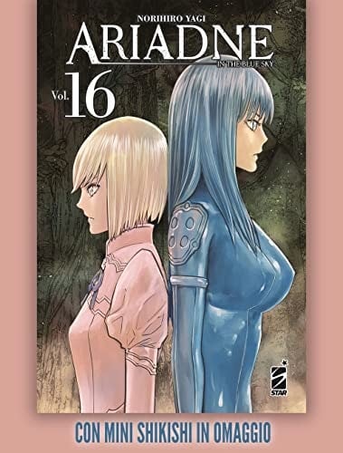 Copertina del manga Ariadne in the Blue Sky 16 +Omaggio, edizione italiana Star Comics di Norihiro Yagi