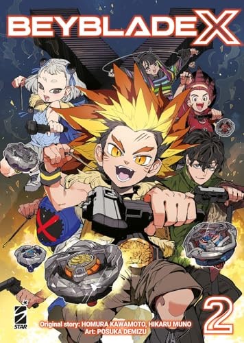 Copertina del manga Beyblade X N. vol. 2, edizione italiana Star Comics di Kawamoto,Muno,Posuka