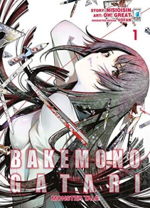 Copertina del manga Bakemonogatari Monster Tale vol. 1, edizione italiana Star Comics di Nisioisin & Oh! Great