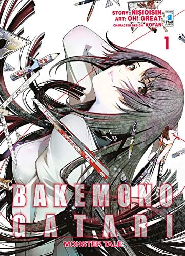 Copertina del manga Bakemonogatari Monster Tale vol. 1, edizione italiana Star Comics di Nisioisin & Oh! Great