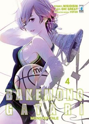 Copertina del manga Bakemonogatari Monster Tale vol. 4, edizione italiana Star Comics di Oh! Great & Nisiosin