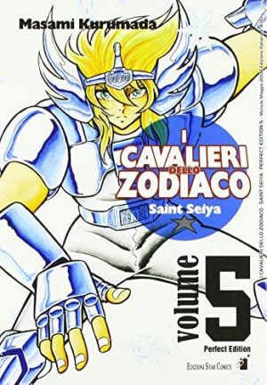 Copertina del manga Cavalieri Zodiaco Perfect Ed. vol. 5, edizione italiana Star Comics di Masami Kurumada