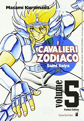 Copertina del manga Cavalieri Zodiaco Perfect Ed. vol. 5, edizione italiana Star Comics di Masami Kurumada Copertina del manga Cavalieri Zodiaco Perfect Ed. vol. 5, edizione italiana Star Comics di Masami Kurumada
