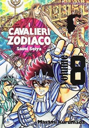 Copertina del manga Cavalieri Zodiaco Perfect Ed. vol. 8, edizione italiana Star Comics di Masami Kurumada