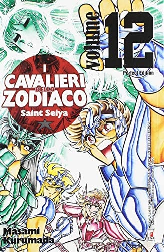 Copertina del manga Cavalieri Zodiaco Perfect Ed. vol. 12, edizione italiana Star Comics di Masami Kurumada Copertina del manga Cavalieri Zodiaco Perfect Ed. vol. 12, edizione italiana Star Comics di Masami Kurumada