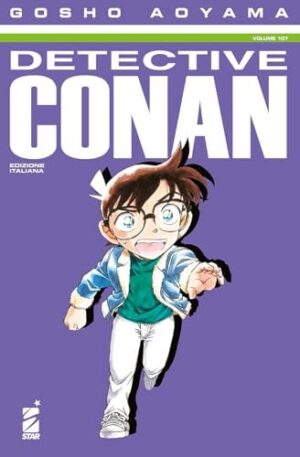 Copertina del manga Detective Conan vol. 107, edizione italiana Star Comics di Gosho Aoyama