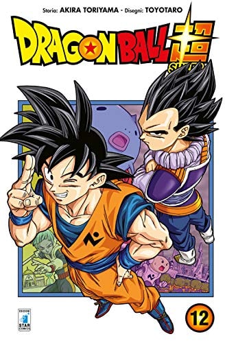 Copertina del manga Dragon Ball Super vol. 12, edizione italiana Star Comics di Akira Toriyama & Toyotaro