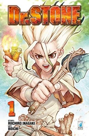 Copertina del manga Dr.Stone 1 (di 27), edizione italiana Star Comics di Riichiro Inagaki & Boichi