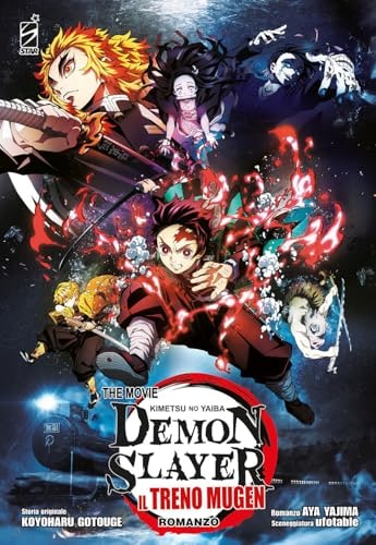 Copertina del manga Demon Slayer Romanzo il Treno Mugen, edizione italiana Star Comics di Aya Yajima & Koyoharu Gotouge
