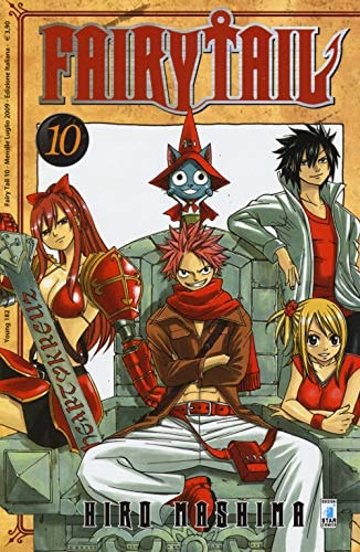 Copertina del manga Fairy Tail 10 - Young vol. 182, edizione italiana Star Comics di Hiro Mashima