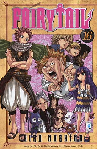 Copertina del manga Fairy Tail 16 - Young vol. 196, edizione italiana Star Comics di Hiro Mashima