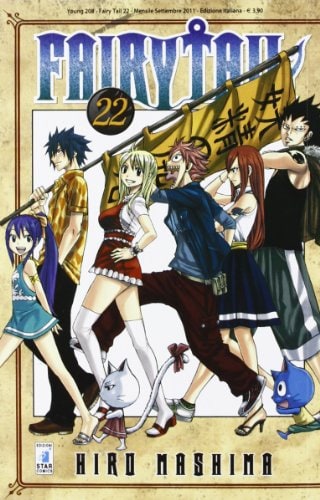 Copertina del manga Fairy Tail 22 - Young vol. 208, edizione italiana Star Comics di Hiro Mashima