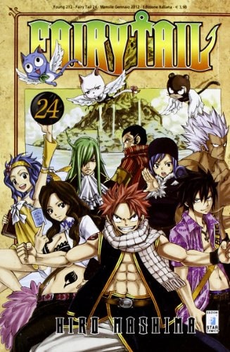 Copertina del manga Fairy Tail 24 - Young vol. 212, edizione italiana Star Comics di Hiro Mashima