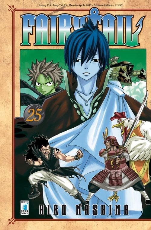 Copertina del manga Fairy Tail 25 - Young vol. 215, edizione italiana Star Comics di Hiro Mashima