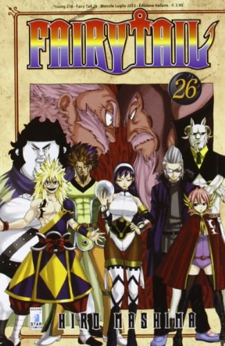 Copertina del manga Fairy Tail 26 - Young vol. 218, edizione italiana Star Comics di Hiro Mashima