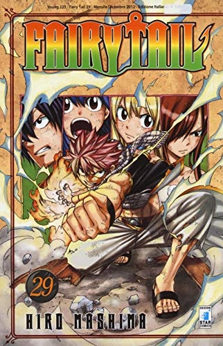 Copertina del manga Fairy Tail 29 - Young vol. 223, edizione italiana Star Comics di Hiro Mashima Copertina del manga Fairy Tail 29 - Young vol. 223, edizione italiana Star Comics di Hiro Mashima