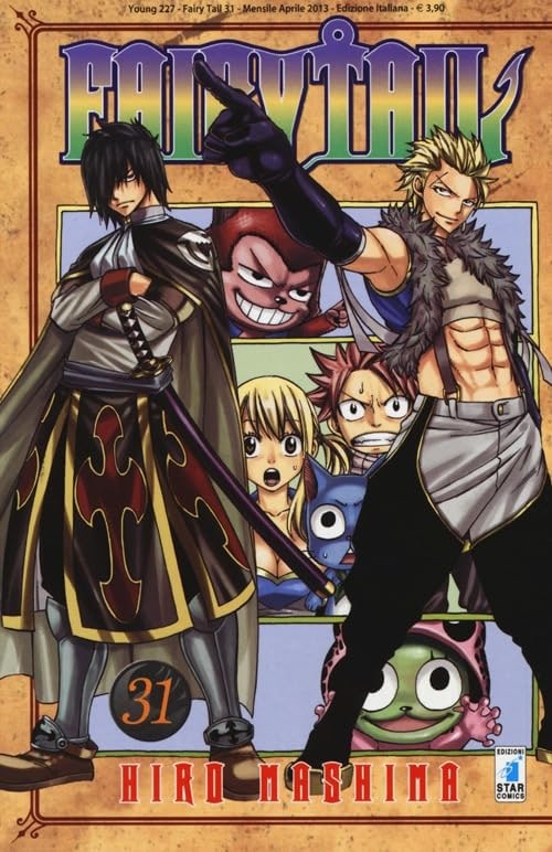 Copertina del manga Fairy Tail 31 - Young vol. 227, edizione italiana Star Comics di Hiro Mashima Copertina del manga Fairy Tail 31 - Young vol. 227, edizione italiana Star Comics di Hiro Mashima