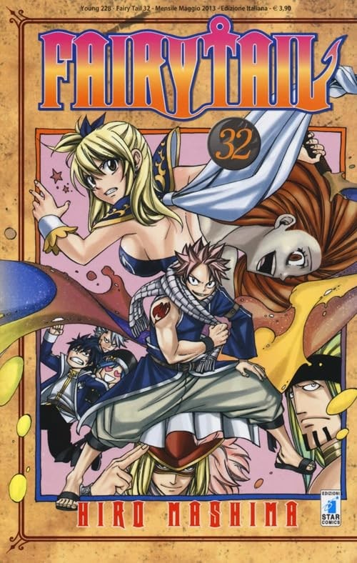 Copertina del manga Fairy Tail 32 - Young vol. 228, edizione italiana Star Comics di Hiro Mashima Copertina del manga Fairy Tail 32 - Young vol. 228, edizione italiana Star Comics di Hiro Mashima