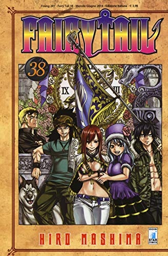 Copertina del manga Fairy Tail 38 - Young vol. 241, edizione italiana Star Comics di Hiro Mashima Copertina del manga Fairy Tail 38 - Young vol. 241, edizione italiana Star Comics di Hiro Mashima