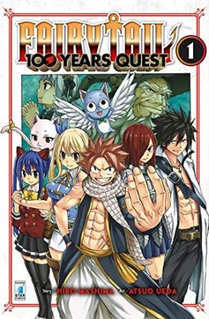 Copertina del manga Fairy Tail 100 Years Quest vol. 1, edizione italiana Star Comics di Hiro Mashima & Atsuo Ueda