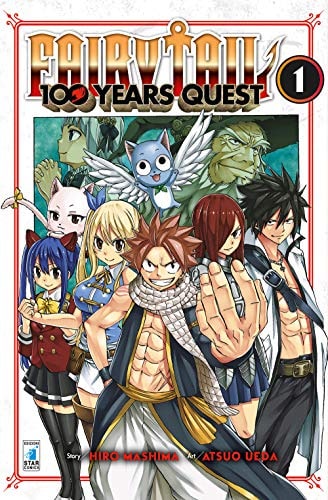 Copertina del manga Fairy Tail 100 Years Quest vol. 1, edizione italiana Star Comics di Hiro Mashima & Atsuo Ueda