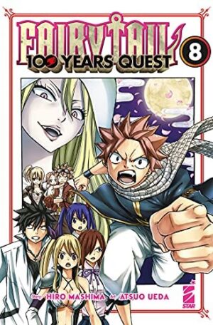 Copertina del manga Fairy Tail 100 Years Quest vol. 8, edizione italiana Star Comics di Atsuo Ueda & Hiro Mashima