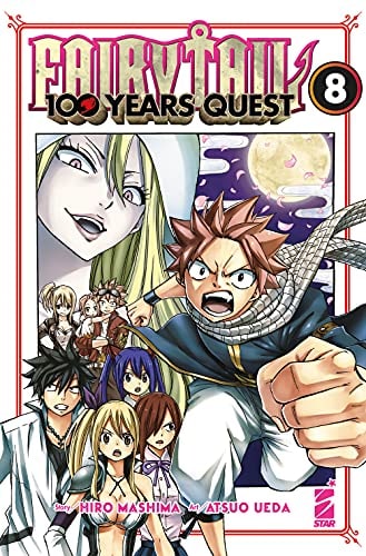 Copertina del manga Fairy Tail 100 Years Quest vol. 8, edizione italiana Star Comics di Atsuo Ueda & Hiro Mashima