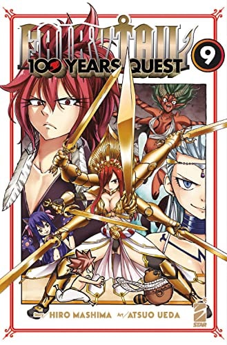 Copertina del manga Fairy Tail 100 Years Quest vol. 9, edizione italiana Star Comics di Atsuo Ueda & Hiro Mashima
