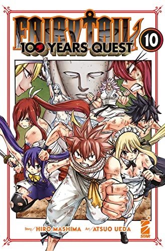 Copertina del manga Fairy Tail 100 Years Quest vol. 10, edizione italiana Star Comics di Atsuo Ueda & Hiro Mashima