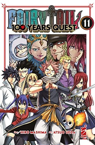 Copertina del manga Fairy Tail 100 Years Quest vol. 11, edizione italiana Star Comics di Atsuo Ueda & Hiro Mashima
