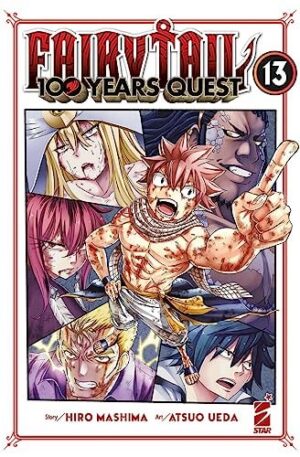 Copertina del manga Fairy Tail 100 Years Quest vol. 13, edizione italiana Star Comics di Atsuo Ueda & Hiro Mashima
