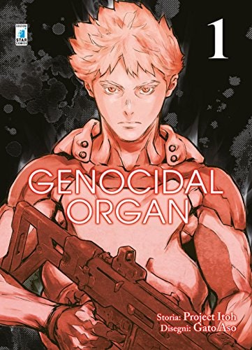 Copertina del manga Genocidal Organ vol. 1, edizione italiana Star Comics di Project Itoh & Gato Aso