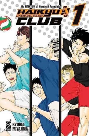 Copertina del manga Haikyu!! Club vol. 1, edizione italiana Star Comics di Furudate & Miyajima