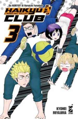 Copertina del manga Haikyu!! Club vol. 3, edizione italiana Star Comics di Furudate & Miyajima