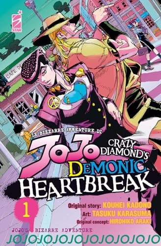Copertina del manga Jojo Crazy Diamond's Demonic Heart, edizione italiana Star Comics di Araki, Kadono & Karasuma
