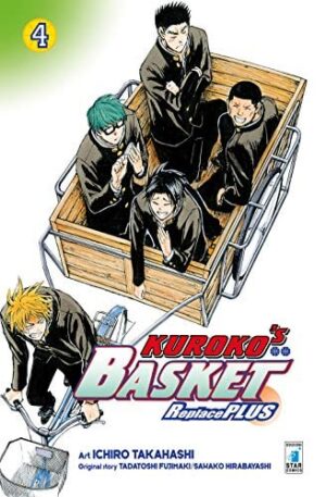 Copertina del manga Kuroko's Basket Replace Plus vol. 4, edizione italiana Star Comics di Tadatoshi Fujimaki & Aa.Aa.