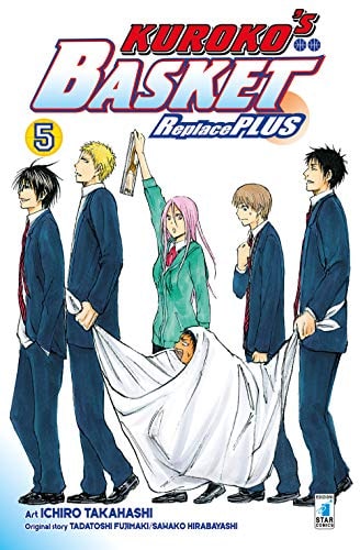 Copertina del manga Kuroko's Basket Replace Plus vol. 5, edizione italiana Star Comics di Tadatoshi Fujimaki & Aa.Vv.
