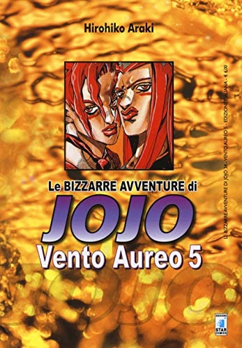 Copertina del manga Vento Aureo 5 (di 10) - Avv.Jojo vol. 34, edizione italiana Star Comics di Hirohiko Araki