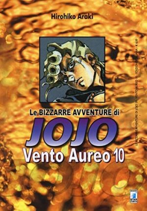 Copertina del manga Vento Aureo 10(di 10) - Avv.Jojo vol. 39, edizione italiana Star Comics di Hirohiko Araki