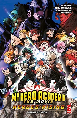 Copertina del manga Mha Heroes Rising Anime Comics, edizione italiana Star Comics di Kohei Horikoshi