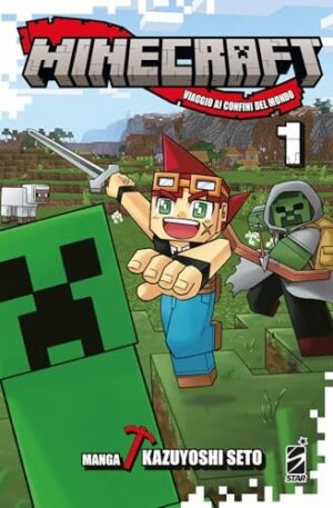 Copertina del manga Minecraft 1 Viaggio Ai Confini del, edizione italiana Star Comics di Kazuyoshi Seto