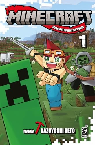 Copertina del manga Minecraft 1 Viaggio Ai Confini del, edizione italiana Star Comics di Kazuyoshi Seto