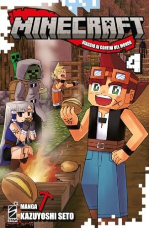 Copertina del manga Minecraft 4 Viaggio Ai Confini del, edizione italiana Star Comics di Kazuyoshi Seto