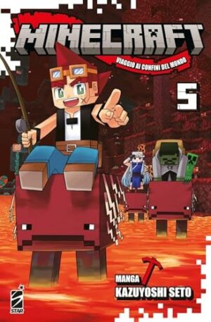 Copertina del manga Minecraft 5 Viaggio Ai Confini del, edizione italiana Star Comics di Kazuyoshi Seto